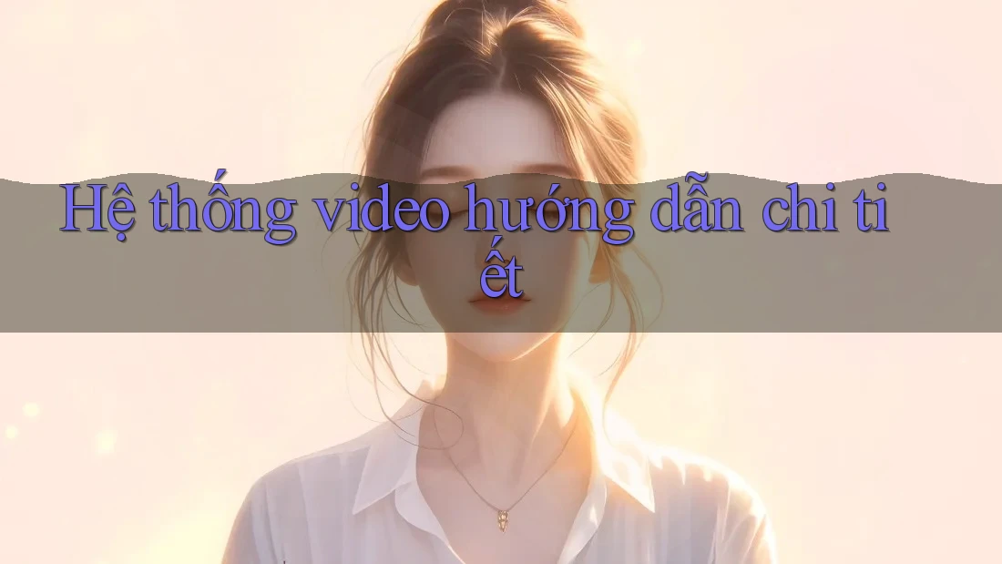 Hệ thống video hướng dẫn chi tiết Hệ thống video hướng dẫn chi tiết