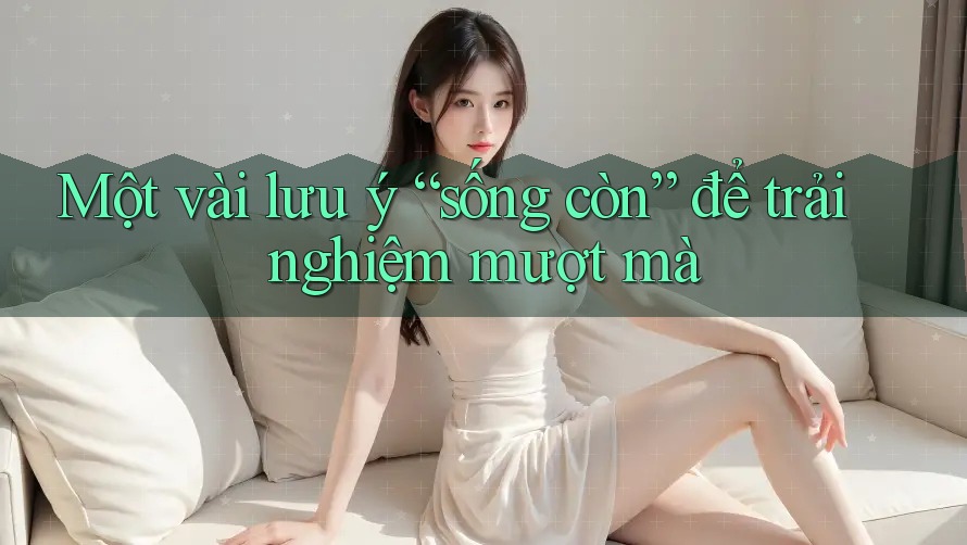 Một vài lưu ý “sống còn” để trải nghiệm mượt mà