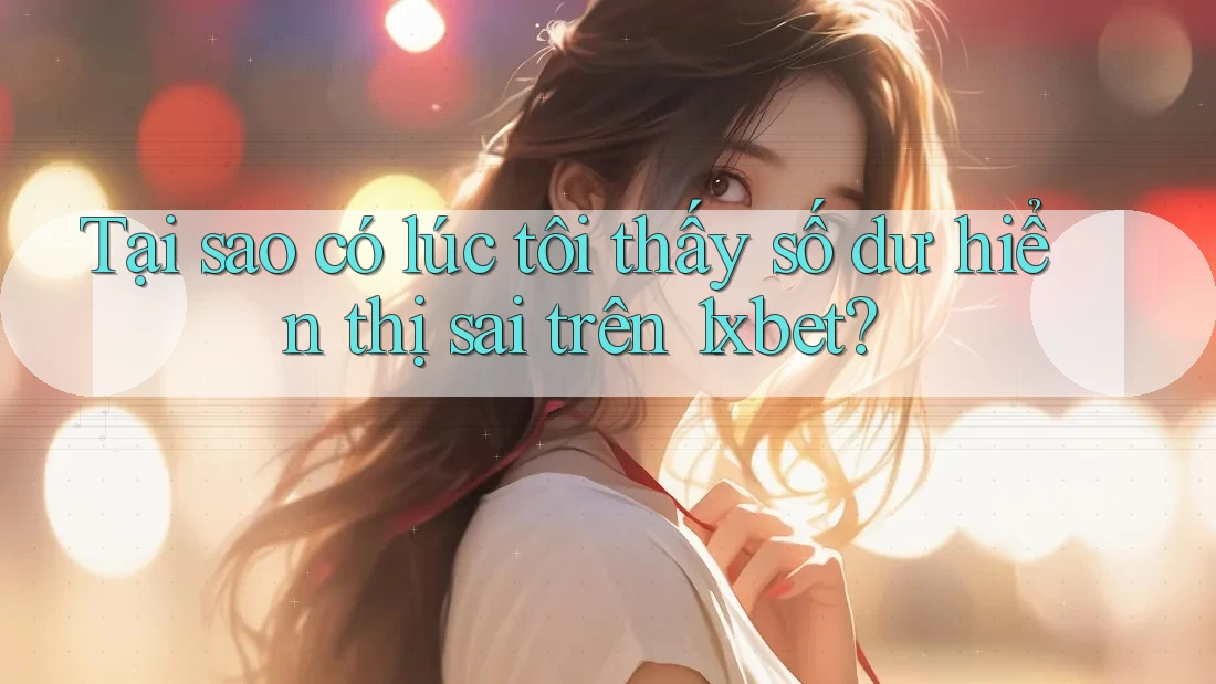 Tại sao có lúc tôi thấy số dư hiển thị sai trên 1xbet? Tại sao có lúc tôi thấy số dư hiển thị sai trên 1xbet?