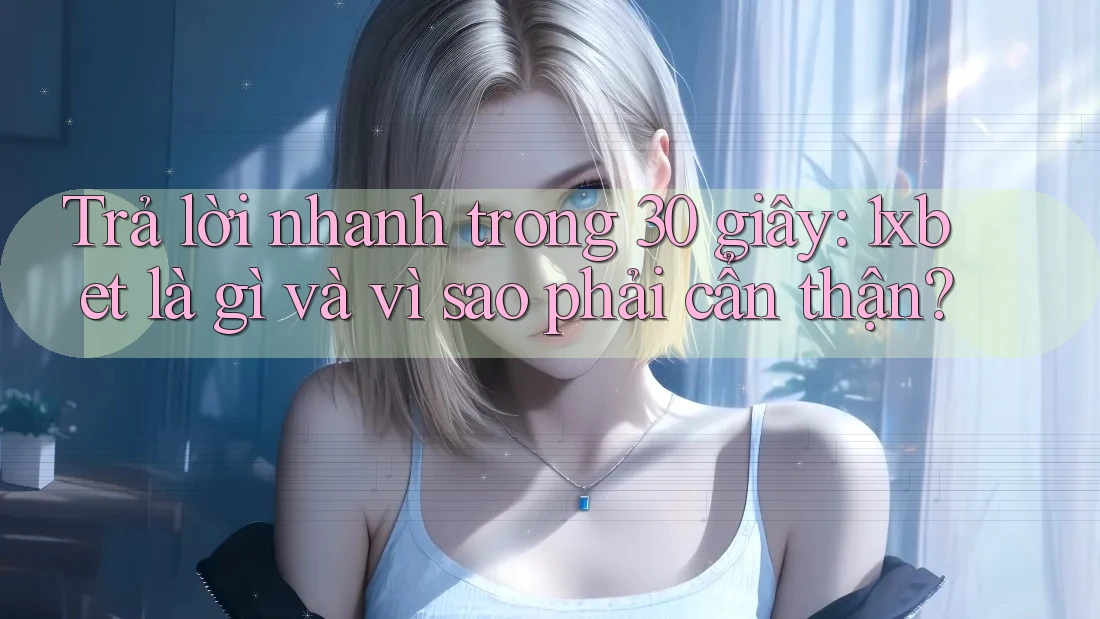 Trả lời nhanh trong 30 giây: 1xbet là gì và vì sao phải cẩn thận?
